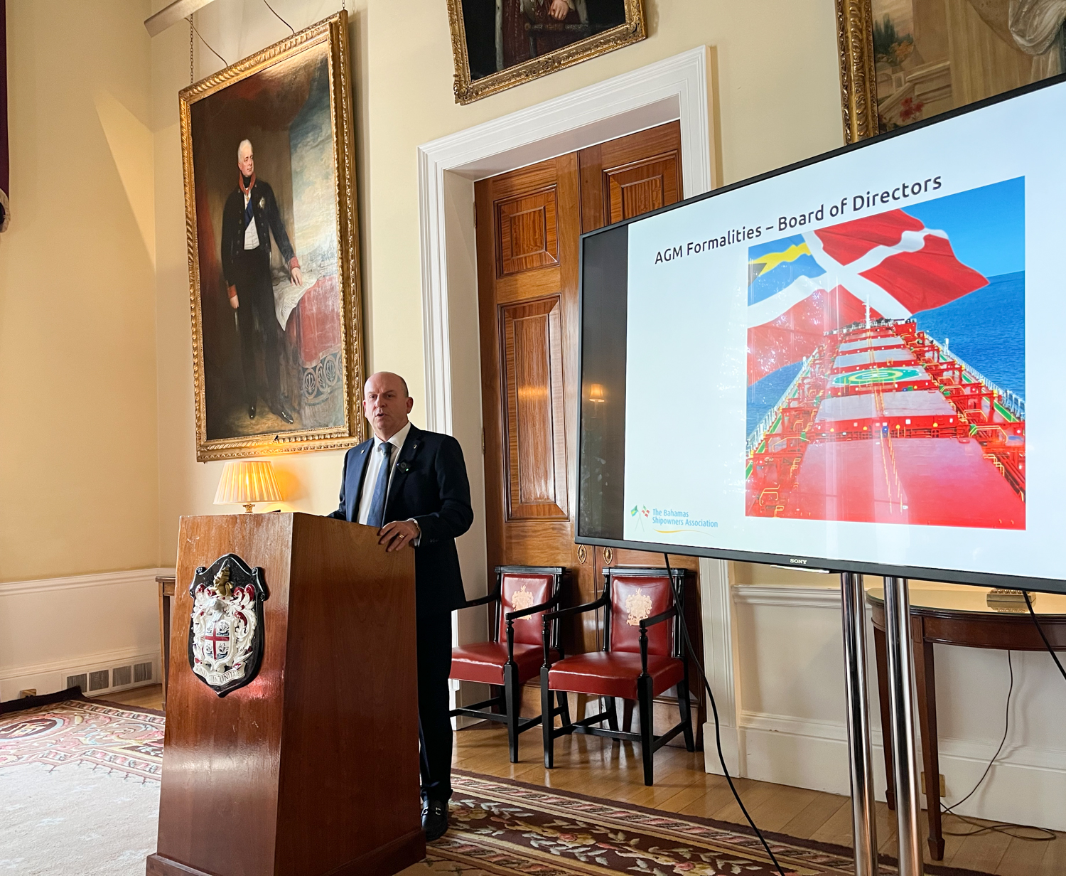 The BSA Chair Capt. Domenico Rognoni